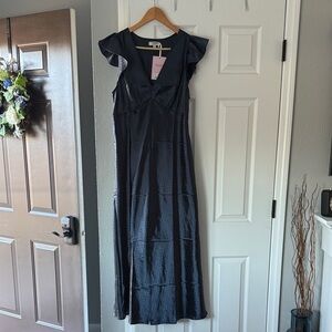 Elegant Navy Evening Dress